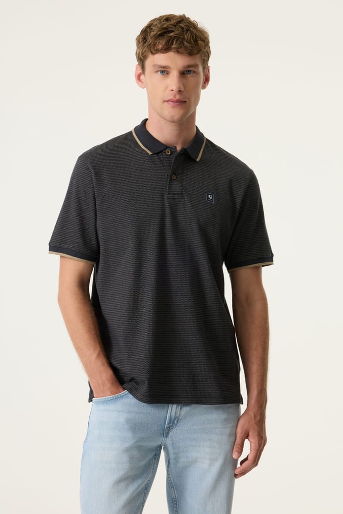 Garcia Z1033 Korte Mouw Poloshirt Grijs L Man