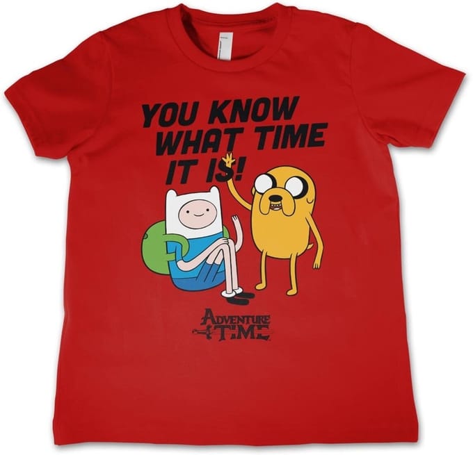 It'S Adventure Time -kinder-T-shirt, rood