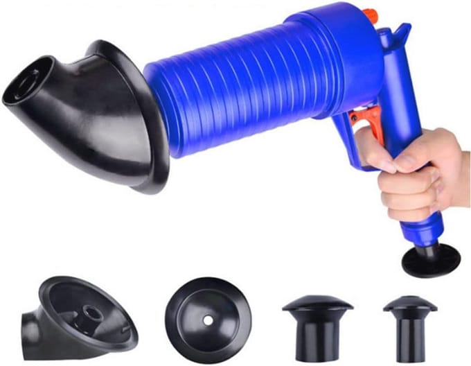 Pneumatische Rioolblaster Set voor Gootstenen en Toiletten - Effectieve Verstopte Leiding Oplossing