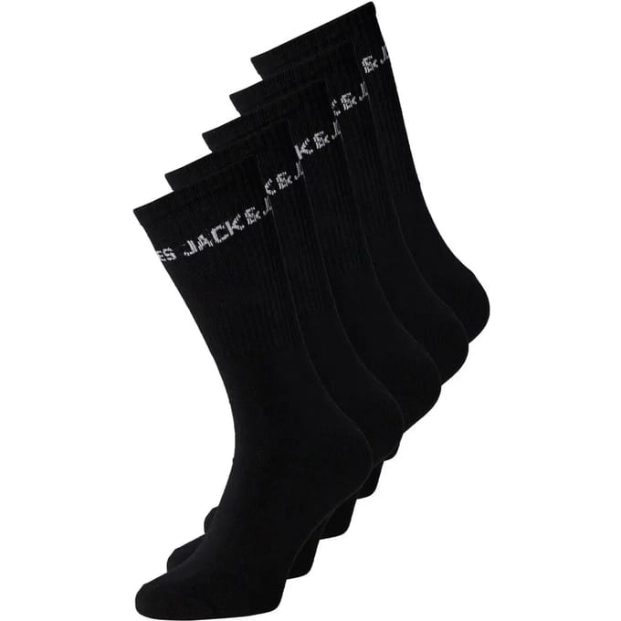 JACK&JONES JACBASIC LOGO TENNIS SOCK 5 PACK NOOS Heren Sokken - Maat ONE SIZE