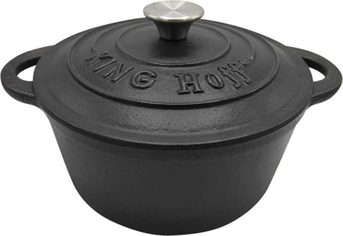 Kinghoff 1476 Braadpan - kookpan - Ø24cm- Gietijzeren - alle warmtebronnen
