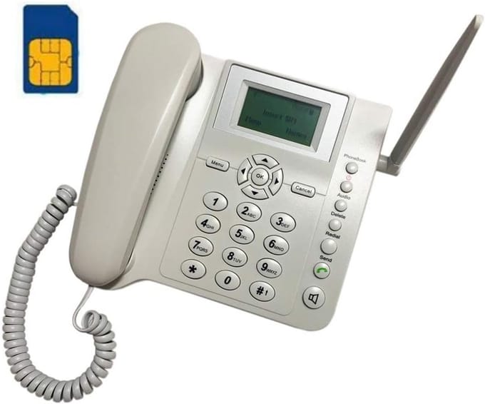 Draadloze GSM Desktop Telefoon met Groot LCD-Scherm en Nummerweergave
