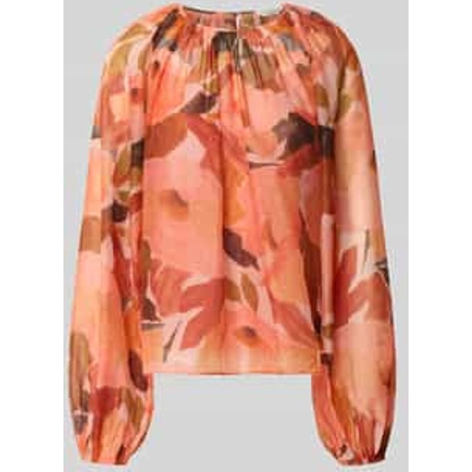 relaxed fit blouse met florale all-over print model 'Sabrona'