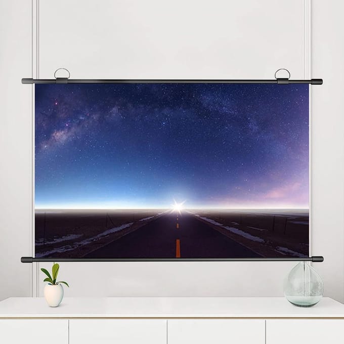 Projectiescherm - Mobiel Scherm - Thuisbioscoop - Opvouwbaar Ontwerp - 60 inch 4:3 - Wit