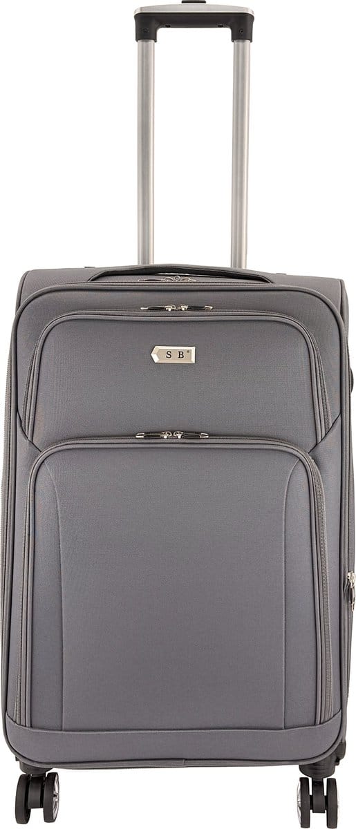 SB Travelbags Zachte bagage koffer – 68 cm – Expandable – Grijs