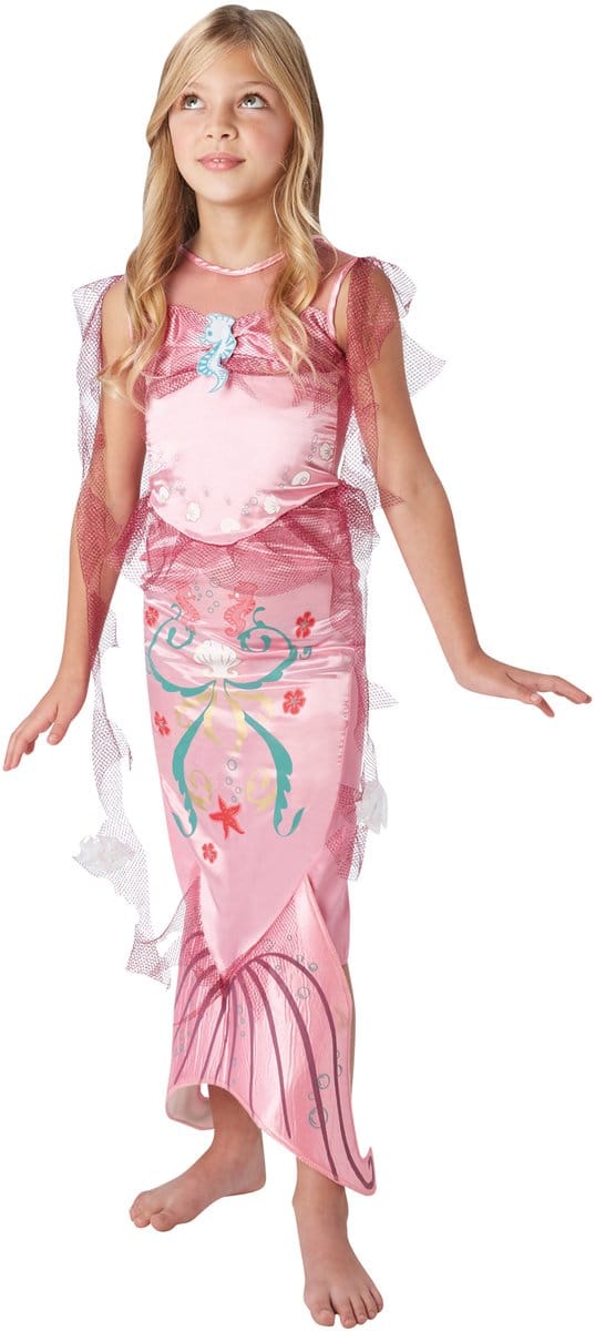 Verkleedkleding - Roze Zeemeermin - 5/6 jaar