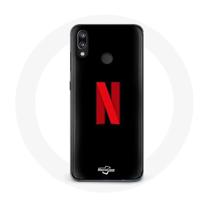 Coque - Huawei - P20 Lite - Logo Netflix - Souple - Protection téléphone noir