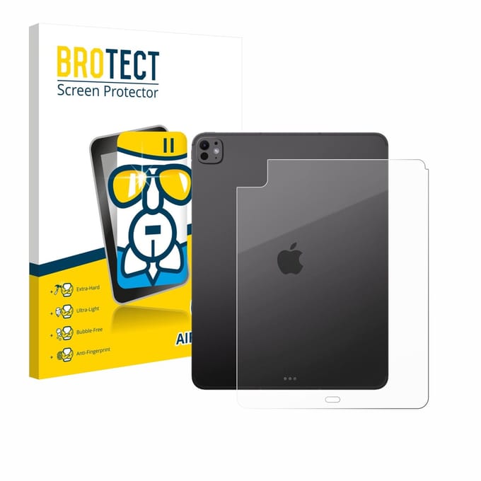 Screenprotector voor Apple iPad Pro 13" 2025 (Achterkant) Beschermglas transparant