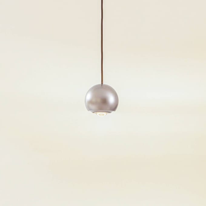 Lucande LED hanglamp Varineth, nikkelkleurig, aluminium, Ø 11 cm