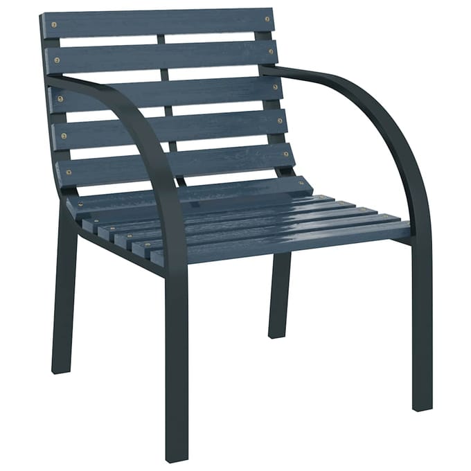 vidaXL - Tuinstoelen - 2 - st - hout - grijs