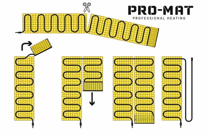 Pro-series Complete set, wand en muur verwarming, beschikbaar in diverse afmetingen, met wifi thermostaat, 16 m², Wit