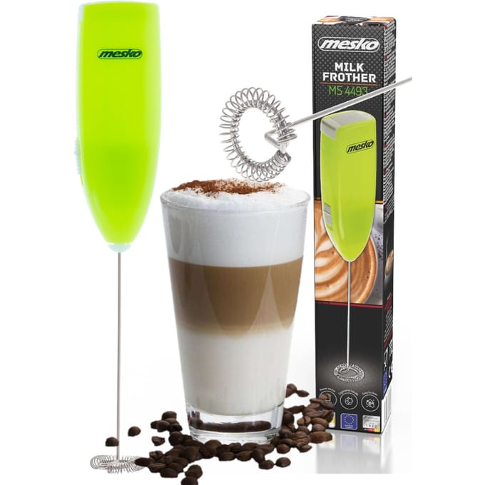 Mesko Melkopschuimer MS 4493G Mini Mini Batterijmixer 2xAA Groen RVS