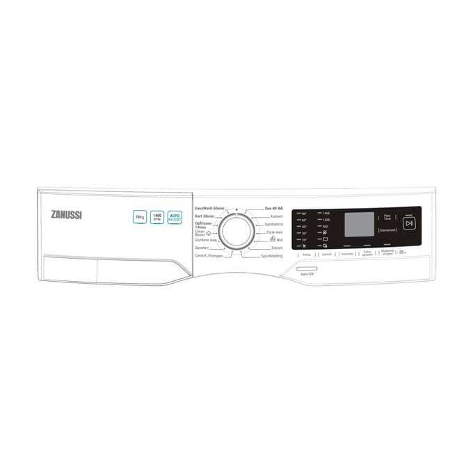 AEG controlepaneel, wit, Zanussi 140210564013