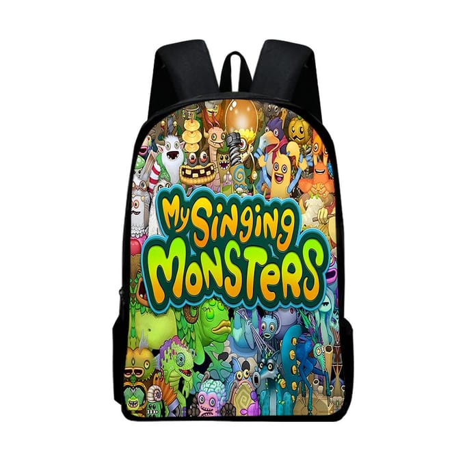 Klassiek Populair my singing monsters Notitieboek Rugzakken leerling Schooltassen 3D Print Oxford Waterdicht Jongens/Meisjes Laptop Rugzakken