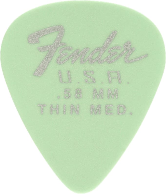 Fender 351 Dura-Tone Picks 0,58 mm - Plectrum set