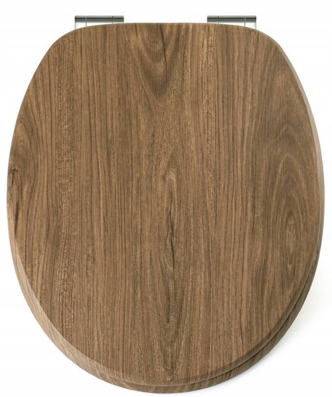 FERN Toiletglas MDF Houtlook Soft Close - AWD02181968