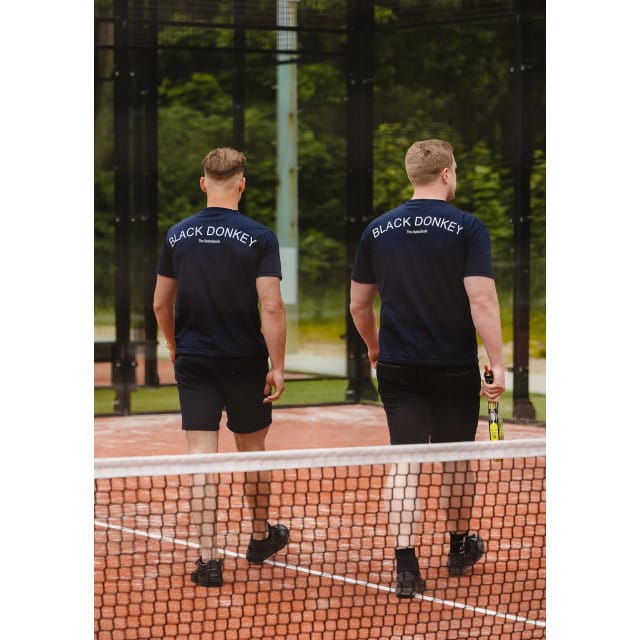 Black Donkey Zeus t-shirt i dark blue/white