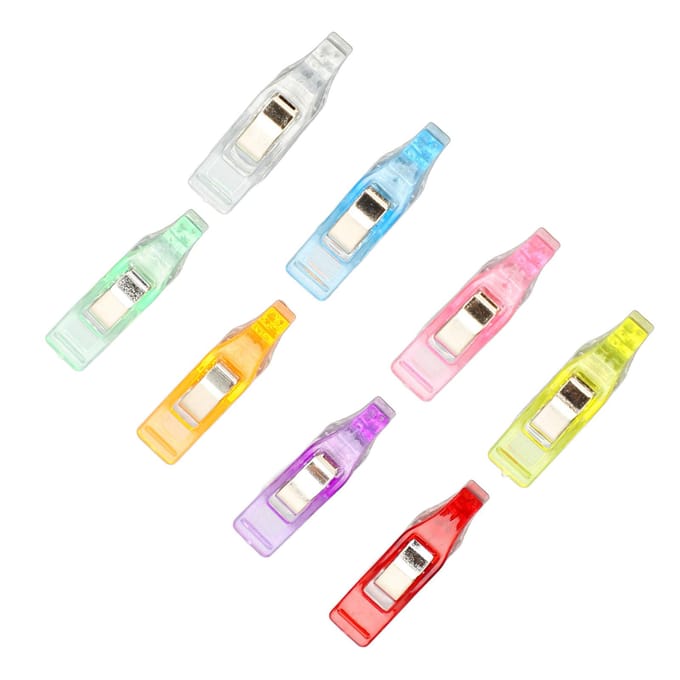 100 Stuks Multifunctionele Clips Kleurrijk Transparant Plastic Punt Neus Clip Set voor het Binden van Foto white