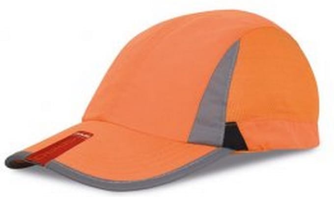 Spiro Unisex 2 Panel Sport Baseball Cap (Oranje/zwart)