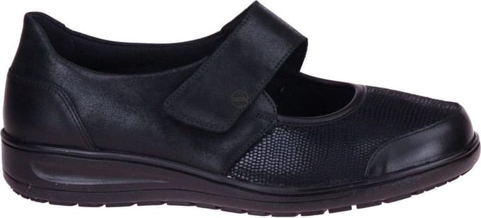 Solidus -Dames -  zwart - ballerina's & mocassins - maat 41.5