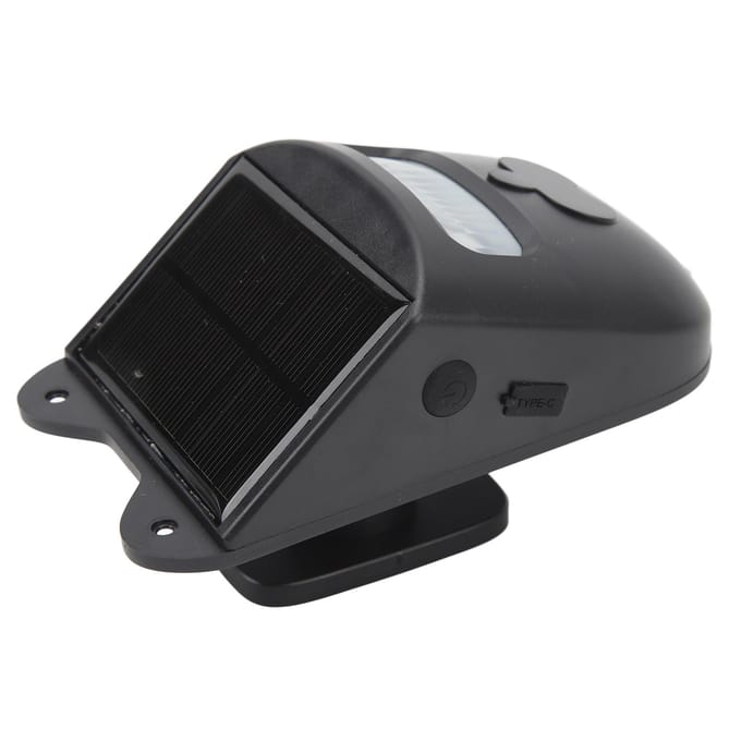 Zonnewarmte Draadloos Oprit Alarm Deursensor Infrarood Sensor Deuralarm met Digitaal Display 1 gray