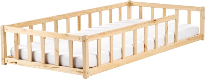 MEYMAC - Kinderbed - Lichtbruin - 90 x 200 cm - Dennenhout