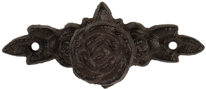 Clayre & Eef Handgreep 10x4x3 cm Bruin Metaal