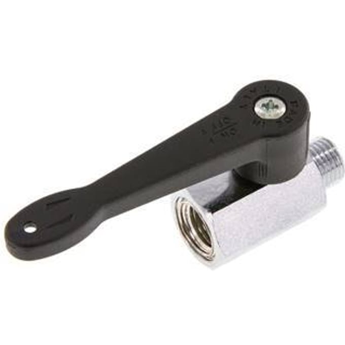 Buiten x Binnendraad G 1/4 inch 2-Weg Messing Mini-Kogelkraan Lange Hendel 15 Bar