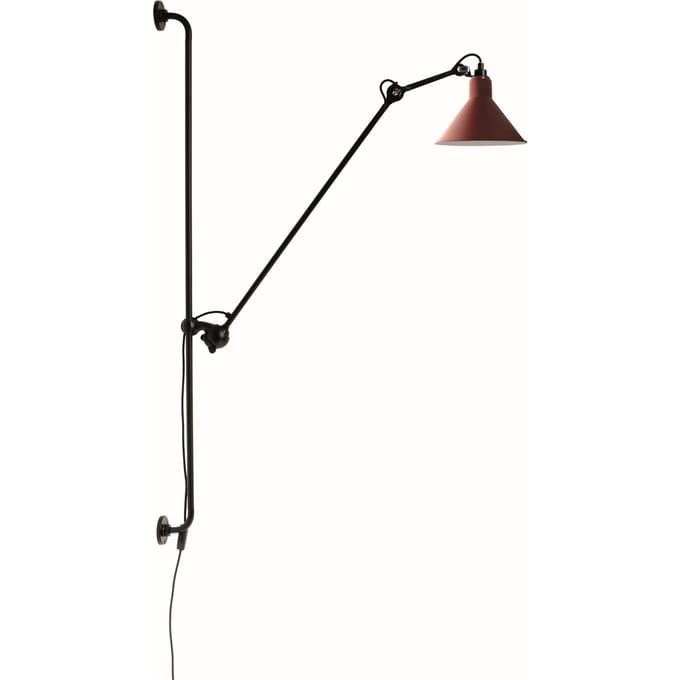 DCWéditions - LAMPE GRAS N°214 wandlamp - rood - conisch