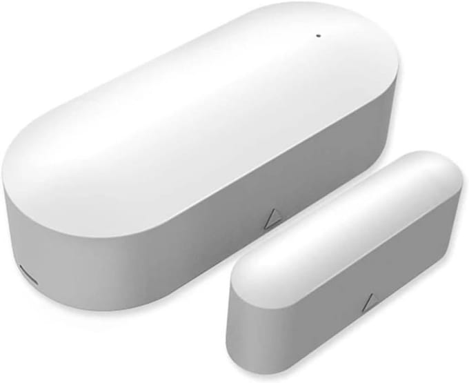 Deur Raam Sensor - Magnetische Contact - Huis Beveiliging - App Meldingen - 1 Stuks - Wit