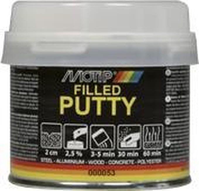 Motip Glasvezel Plamuur Gevuld - 250 gr