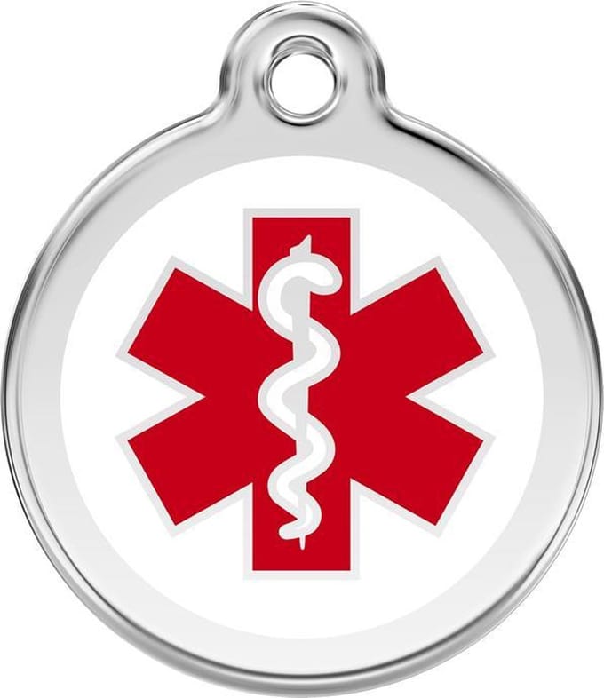 Red Dingo Hondenpenning 20 mm Medical