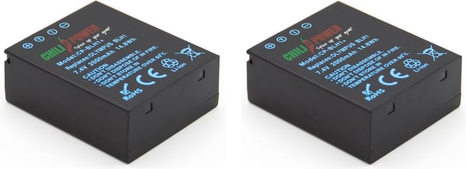 ChiliPower Olympus BLH-1 accu - 2000mAh - 2-Pack