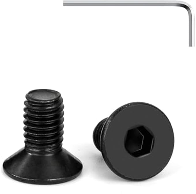 Verzonken Kopschroeven M5 x 10 mm - Zwart RVS - 20 Stuks - DIN 7991
