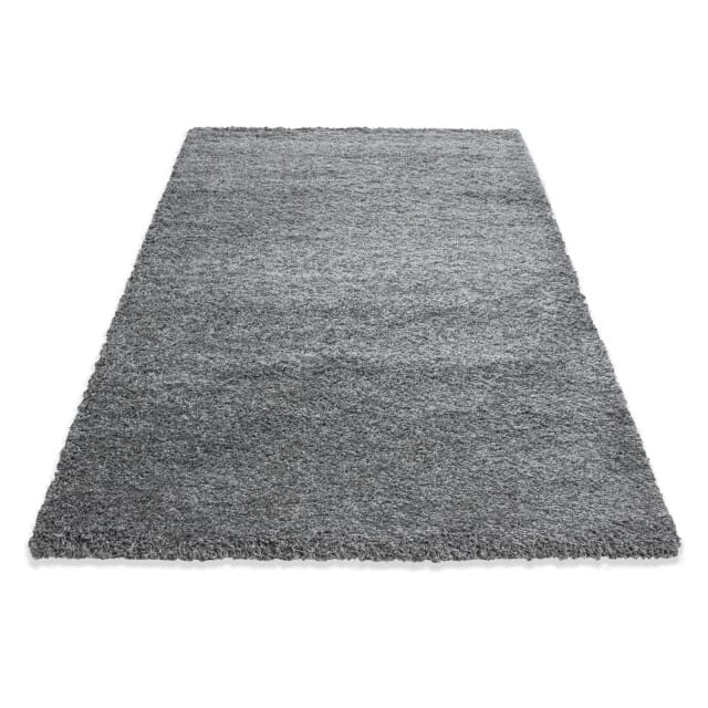 Basic Shaggy vloerkleed Lichtgrijs Hoogpolig- 300x400 CM