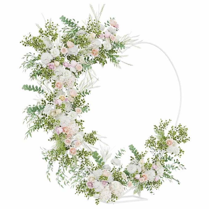 Arche de mariage Blanche 195 x 35 x 211 cm Acier