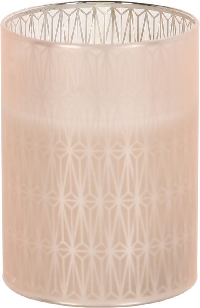 Home and Styling luxe LED kaars - in glas - warm wit - D7,5 x H10 cm