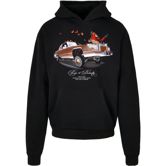 Mister Tee - Pimp a Butterfly Heavy Oversize Hoodie/trui - XXL - Zwart