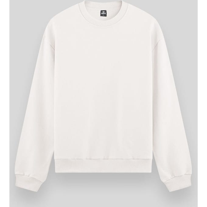 Heren Effen Rundhals Sweatshirt