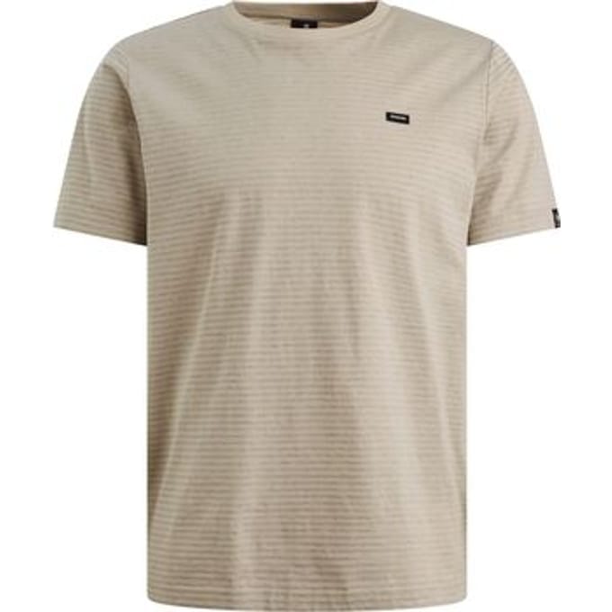 T-shirt Korte Mouw Vanguard T-Shirt Streep Beige
