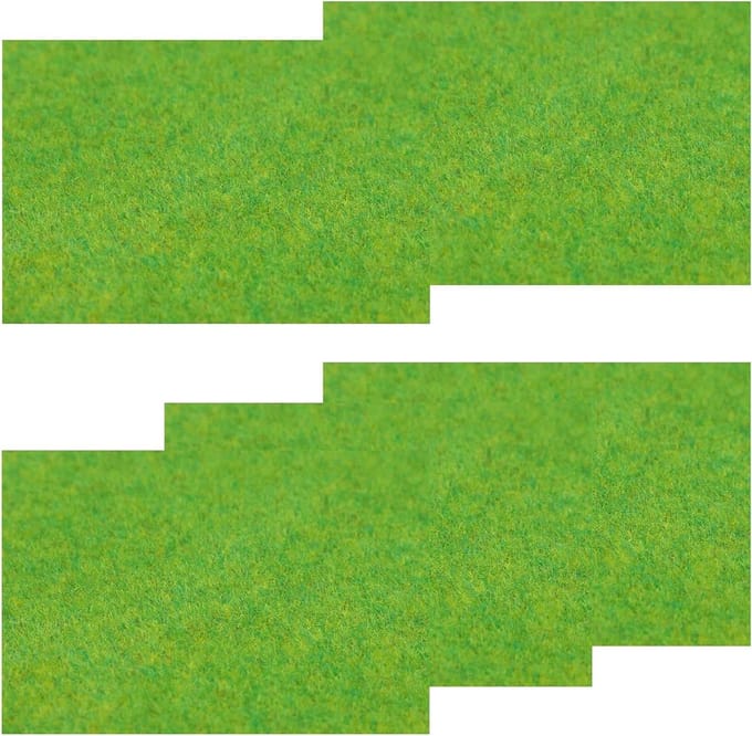 5 stuks grasmat 20 x 30 cm voor modelspoorwegen, kunstgras, gazonmat en landschapsarchitectuur