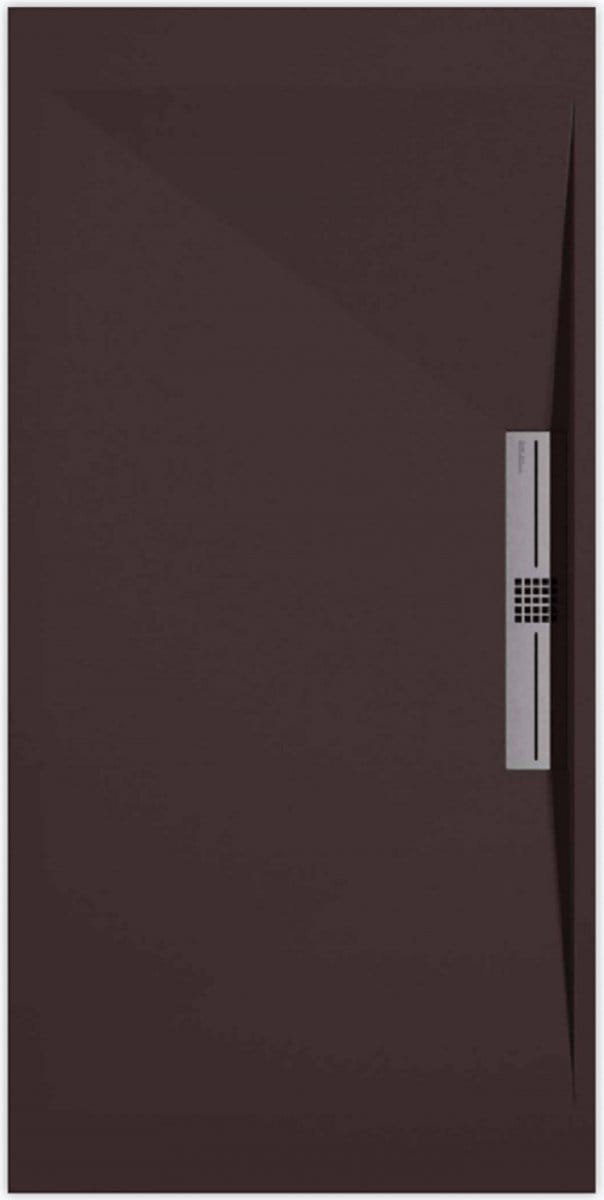 Sanifun douchebak Stone Side Chocolate Smooth 1300 x 700 S