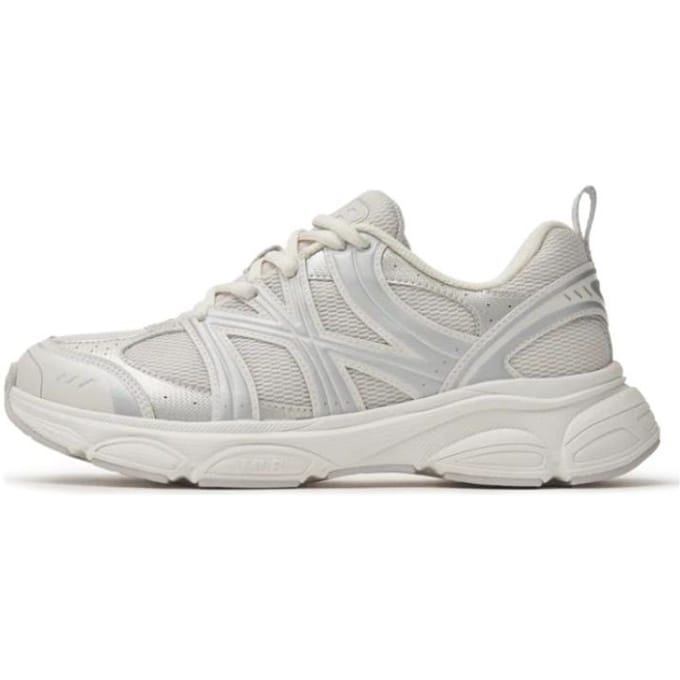 MLB Chunky Runner Ace Runner Rétro Confortable Basse Semelle Chaussures de Course Décontractées Baskets Unisexes Blanc 3ARNACE4N-50IVS 38.5 gray