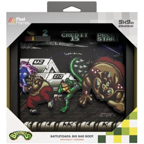 Pixel Frames Battletoads Shadow Box Art 23x23CM-Big Bad Boot (Diversen) Nieuw