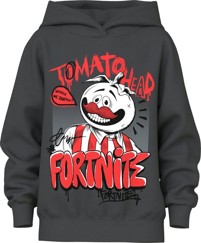 NAME IT - TKMPARB FORTNITE NREG SWEAT WH NOOS BFU - Jongens - Sweaters