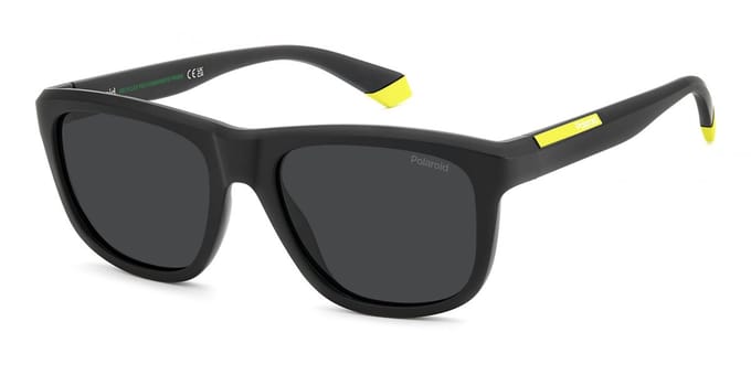 Polaroid PLD 2163/S Matte black yellow 54/18/145 UNISEX Zonnebrillen