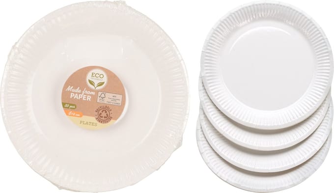 Bord papier 18 CM - 20 stuks