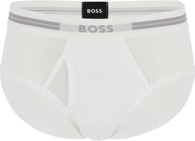 HUGO BOSS Traditional Original brief (1-pack) - heren slip met gulp - wit