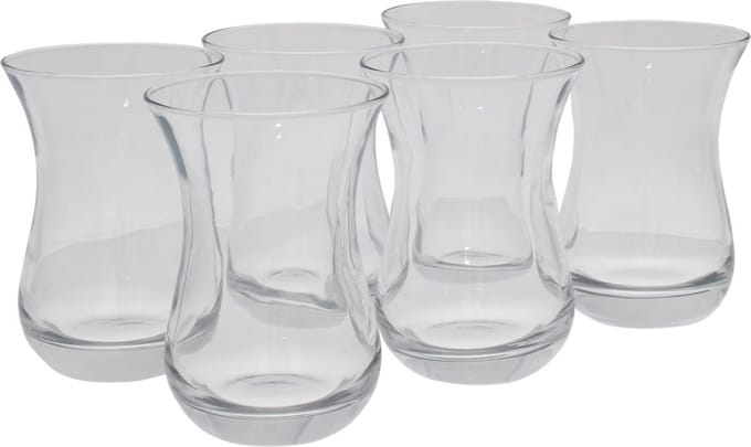 Pasabahce /Caybardagi /Turkse Theeglazen 160 ml - 6 stuks