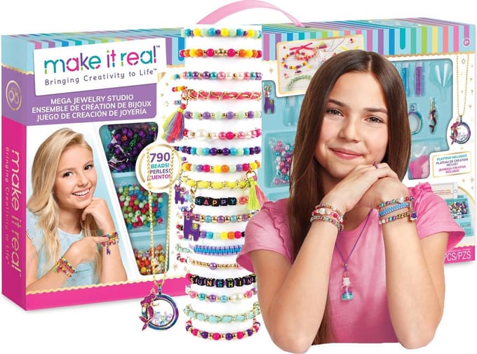 Make it Real - Mega Sieraden Studio - 850 onderdelen - Maak 50 unieke armbanden